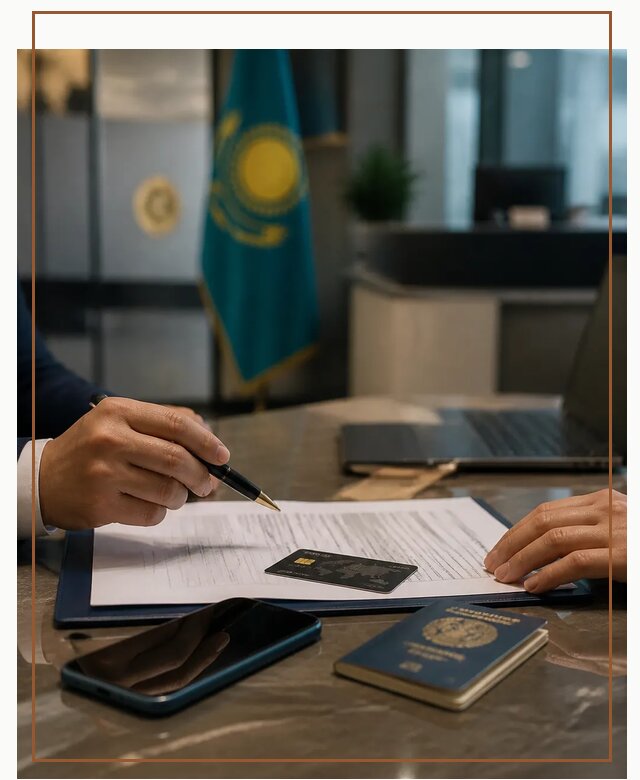 Открытие счета и банковской карты в Казахстане в Озёрске